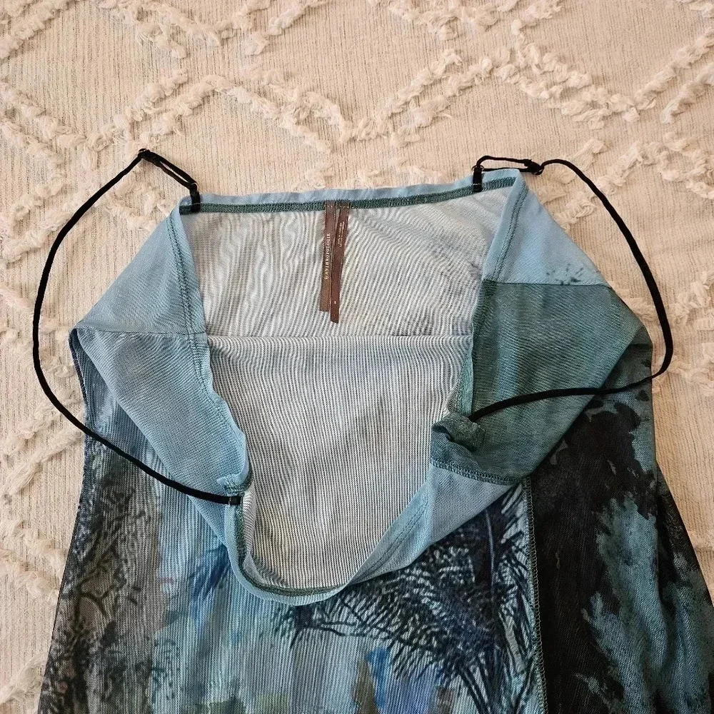 Anthropologie Sleeveless Sheath Midi Beach Cover up Dress Medium - Picture 7 of 8
